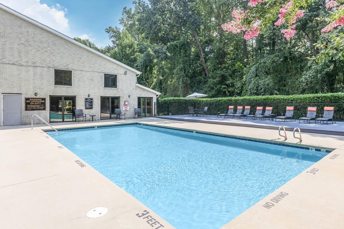 a small house in a pool of water