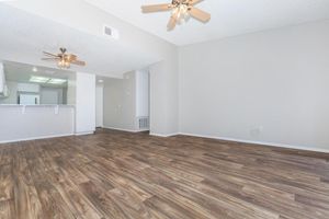 a room with a wooden floor