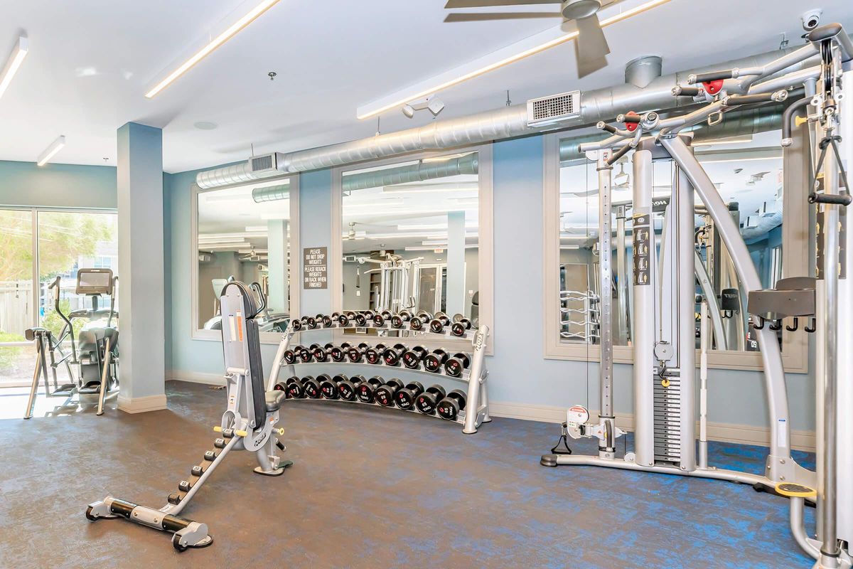 24-Hour State-of-the-art Fitness Center with Cardio & Weight Training Equipment