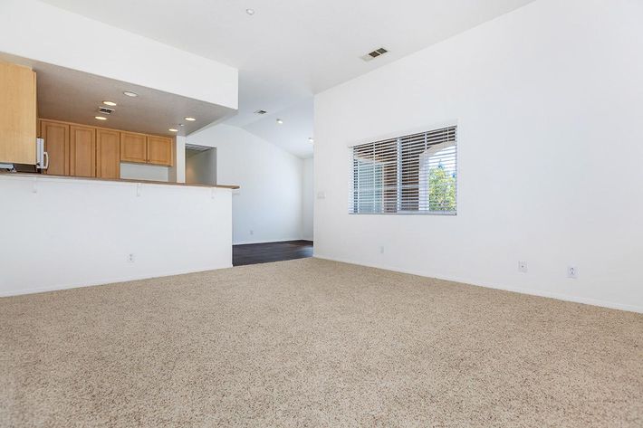 Living room with carpet