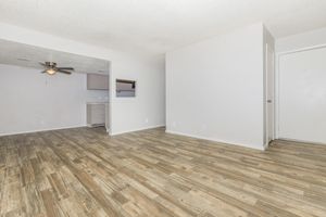 a room with a wooden floor