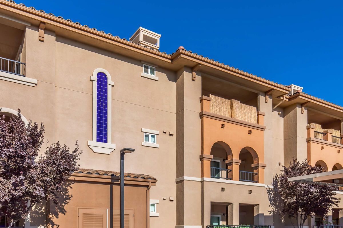 a person standing in front of a building