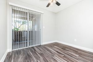 living room with sliding glass doors