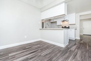 vacant apartment with wooden floors