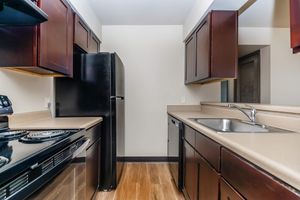 a modern kitchen with stainless steel appliances