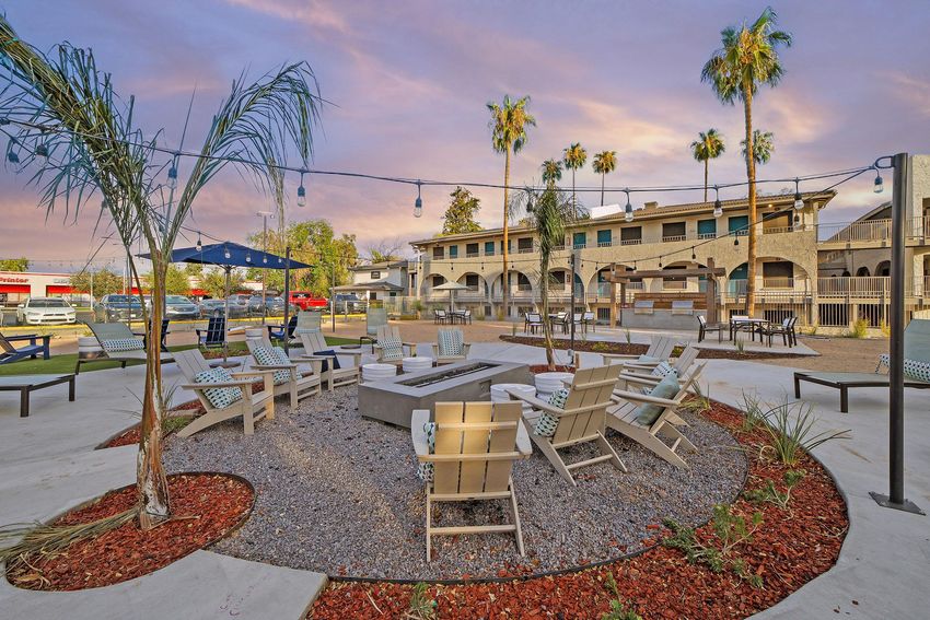 Shared outdoor space at Sunrise on 35th.