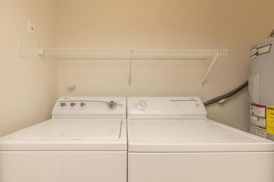 washer and dryer in the laundry closet