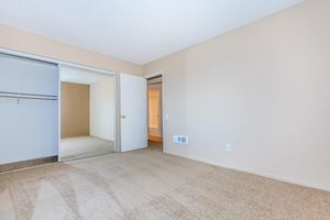 Carpeted bedroom