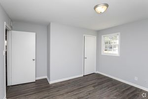 a room with a wooden floor