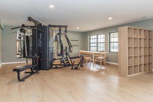 a room with a wooden floor