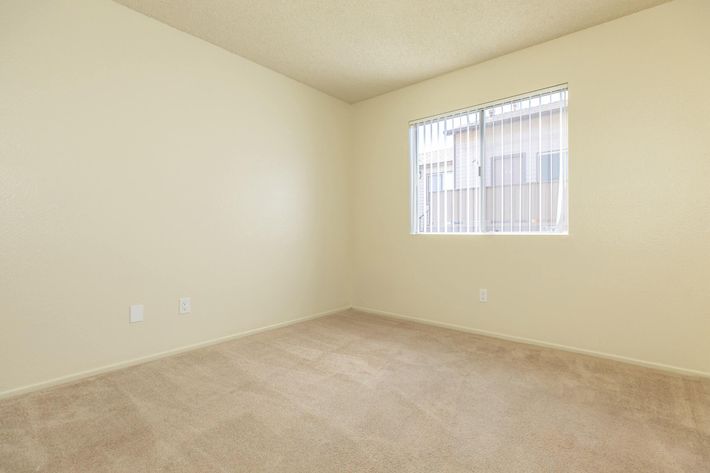 Carpeted bedroom