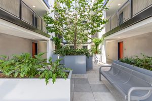 a house with trees in the background