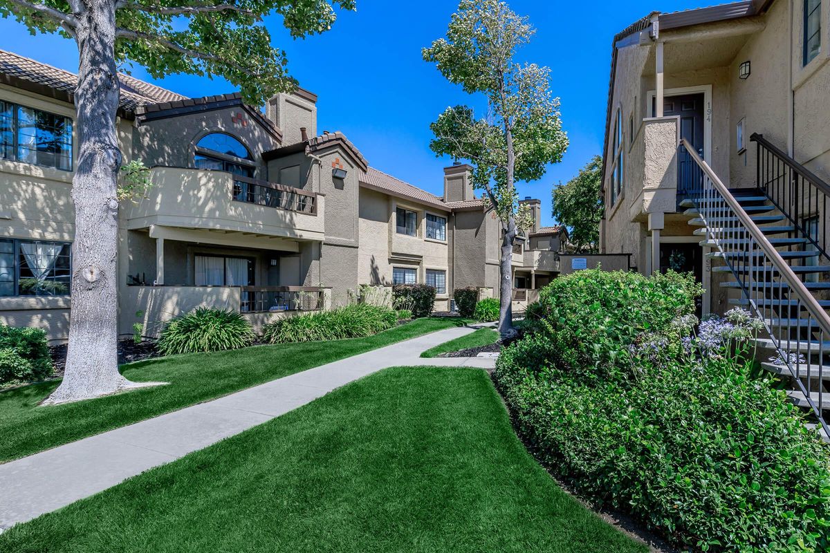 a large lawn in front of a house