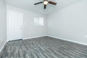 a room with a wooden floor