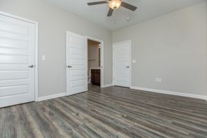 a room with a wooden floor