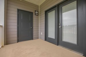 a double door in a room