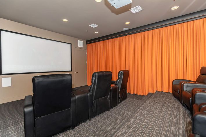 LIBRARY MEDIA ROOM AND THEATER