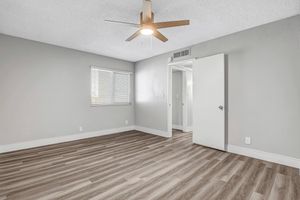 a room with a wooden floor
