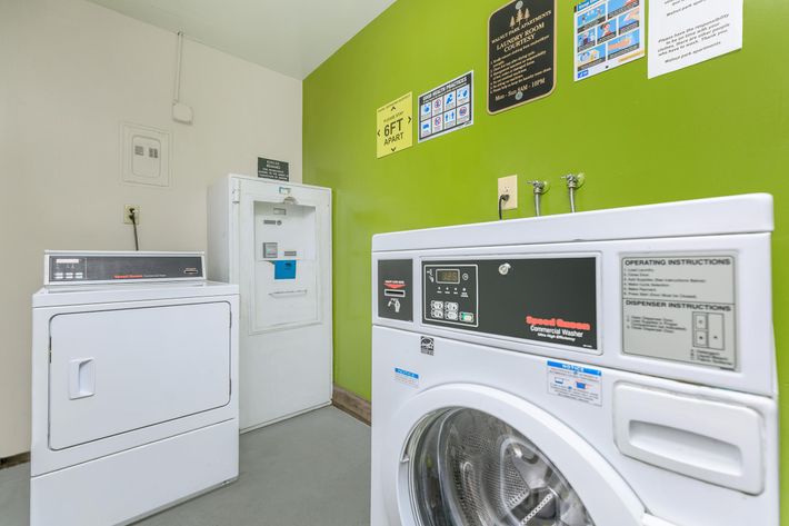 Washer and dryer in the community laundry room