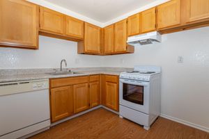 kitchen with white appliances