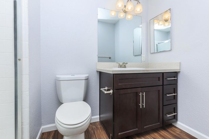 Bathroom at Creekside Apartments in San Jose, CA