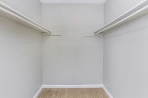Spacious closets with shelves