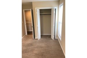 Bedroom with spacious closet