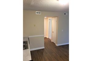 Wood flooring in one bedroom apartment