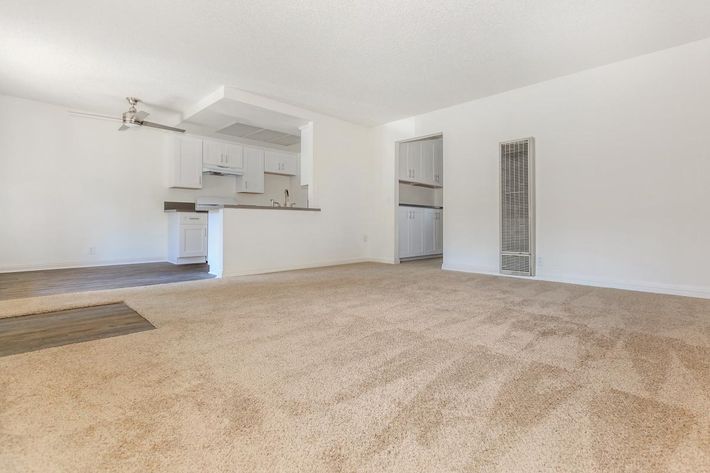 Unfurnished apartment with carpet