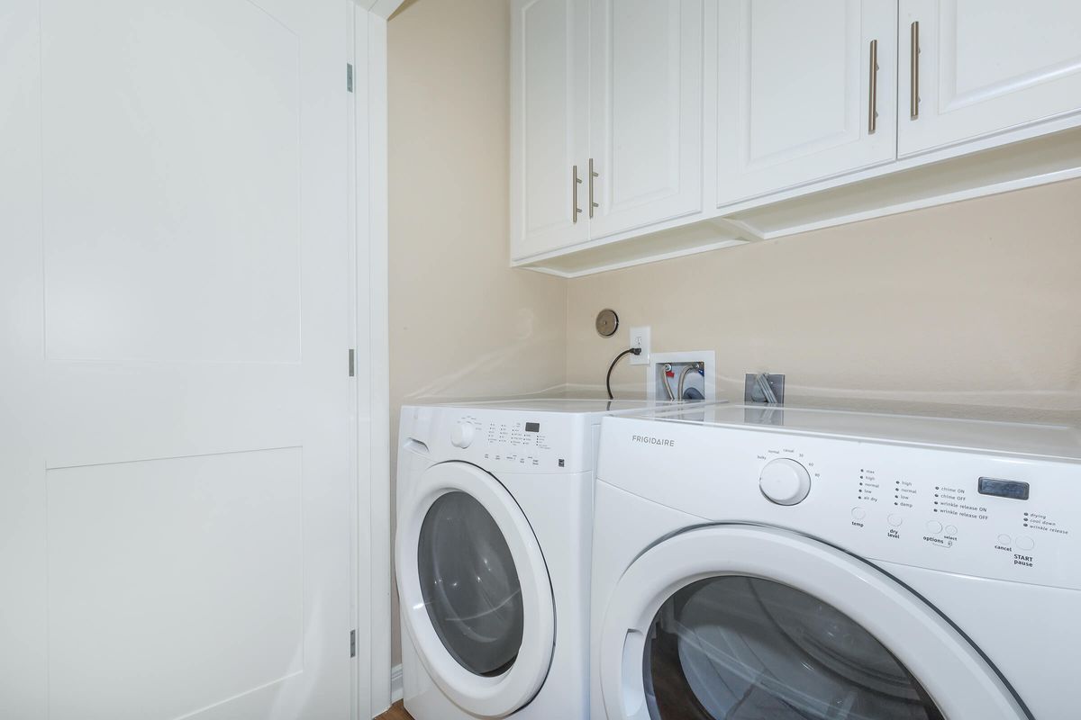 a washer in a room