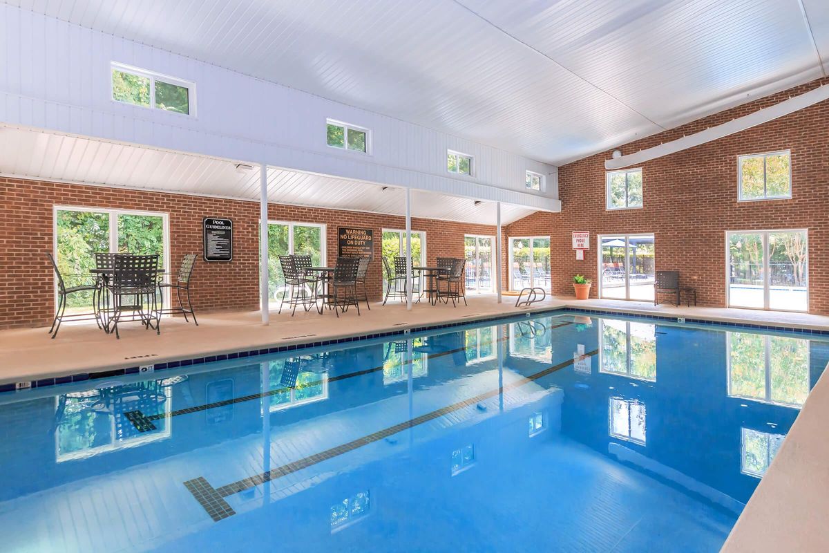 ENJOY LAPS IN THE HEATED INDOOR SWIMMING POOL