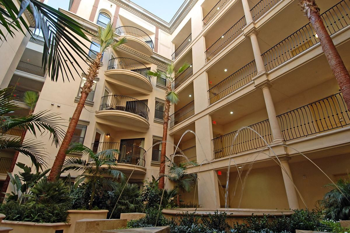 LUSHLY LANDSCAPED COURTYARDS