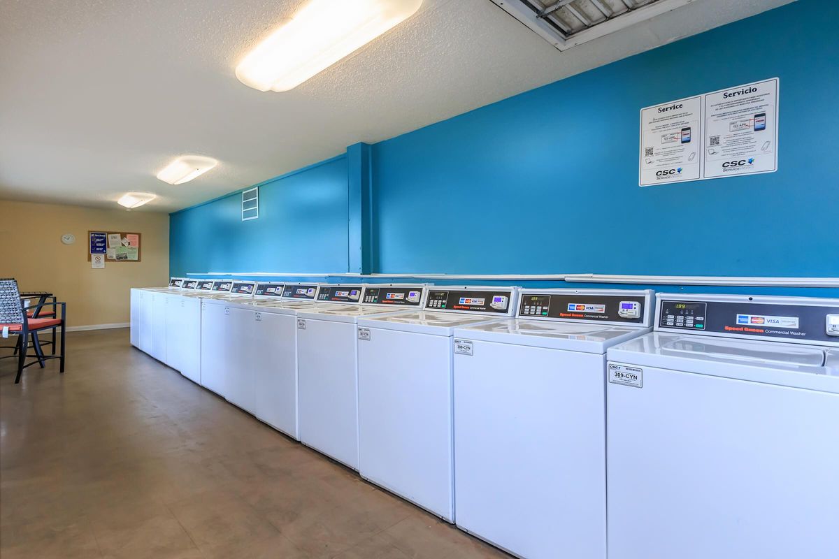 convenient laundry facility at Sunrise Apartments in Nashville, Tennessee