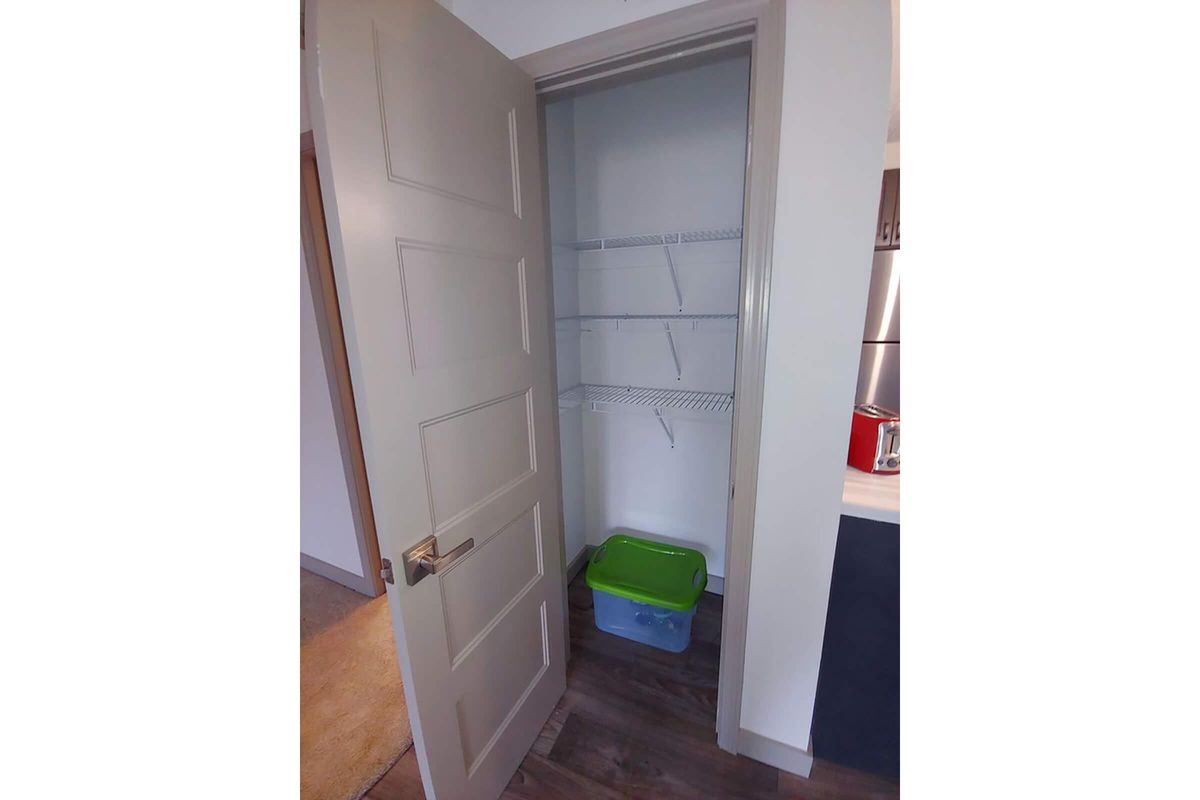 a refrigerator with the door open