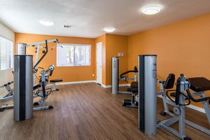Fully-equipped fitness center at Azul Apartments in Phoenix, Arizona