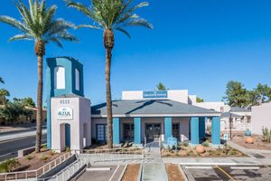 Leasing Office exterior at Azul Apartments in Phoenix, Arizona