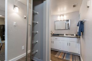 Full-length mirrored and over-sized closet at Azul Apartments in Phoenix, Arizona