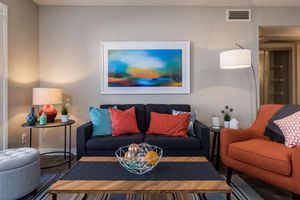 Furnished living room at Azul Apartments in Phoenix, Arizona