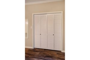 a large white door