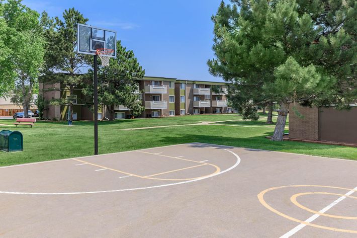 HAVE SOME FUN AT OUR BASKETBALL COURT