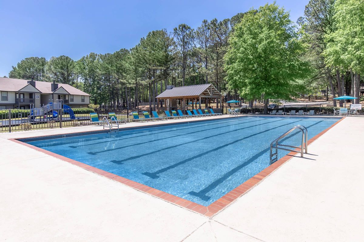 Convenient pool steps from your apartment home for rent at Madison Landing at Research in Madison, AL