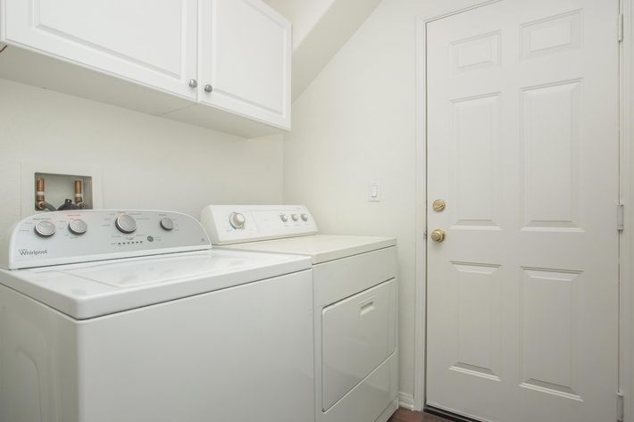 Washer and dryer in laundry room
