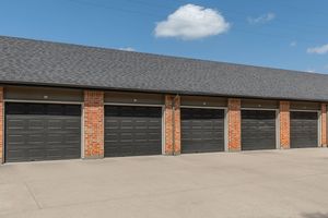 garages with black doors