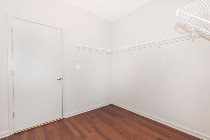 Closet with Wire Shelving