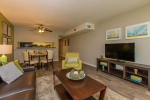 Living Room - Lakeside Place Apartments - Greenville - South Carolina