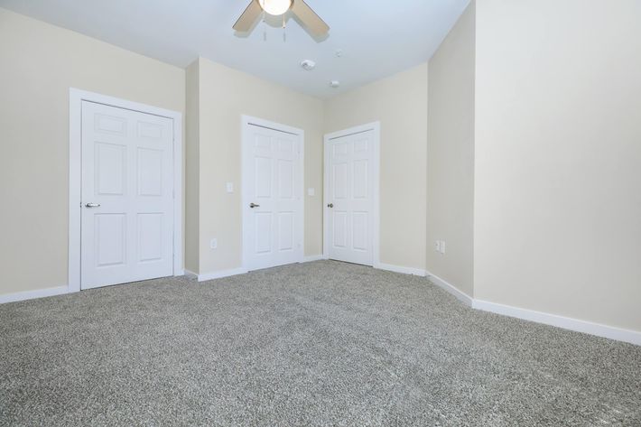 Apartments in Leander - Hills at Leander Spacious Bedroom with an Expansive Closet, Plush Carpeting, and Many More Great Amenities