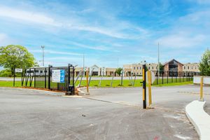 Gated access at Innovation Flats at Research Park