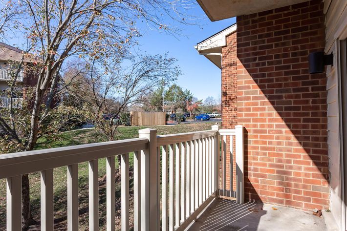 Patio at Huntington Square Apartments in Columbia, MD