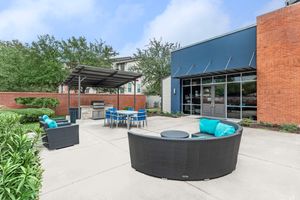 stainless steel barbecue in the community patio