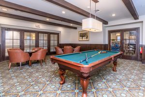 Challenge Friends in the Card Room with a Billiards Table